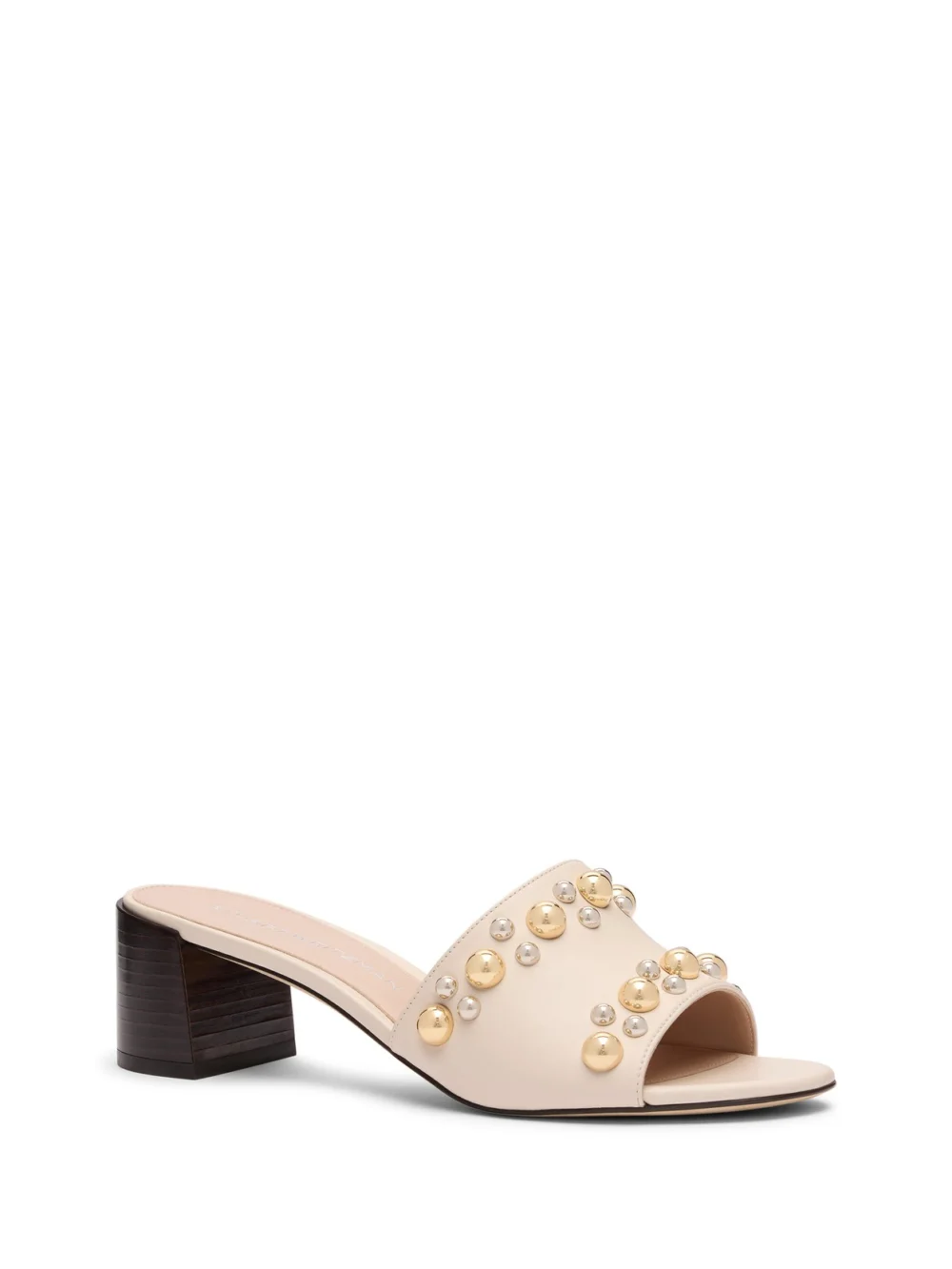 Stuart Weitzman Perry Slide 50 in Linen/marron Vino, view 2