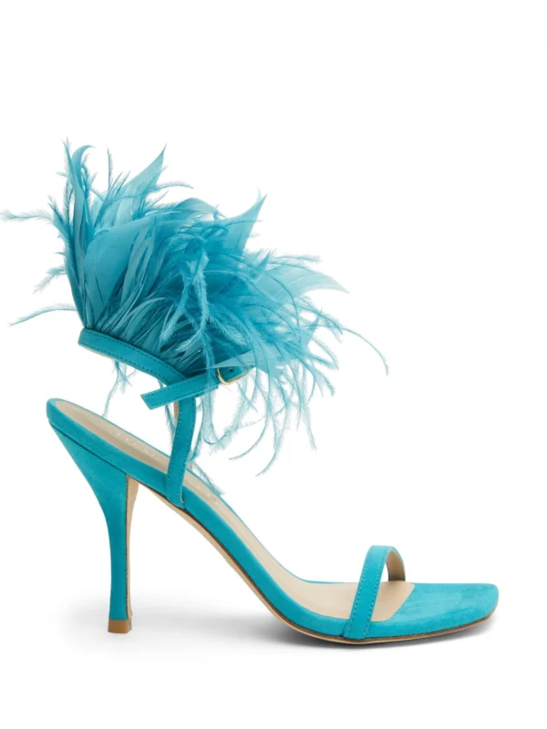 Stuart Weitzman Plume 100 Sandal in Capri