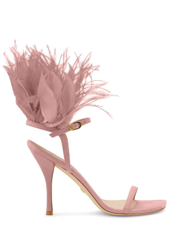 Stuart Weitzman Plume 100 Sandal in Poudre