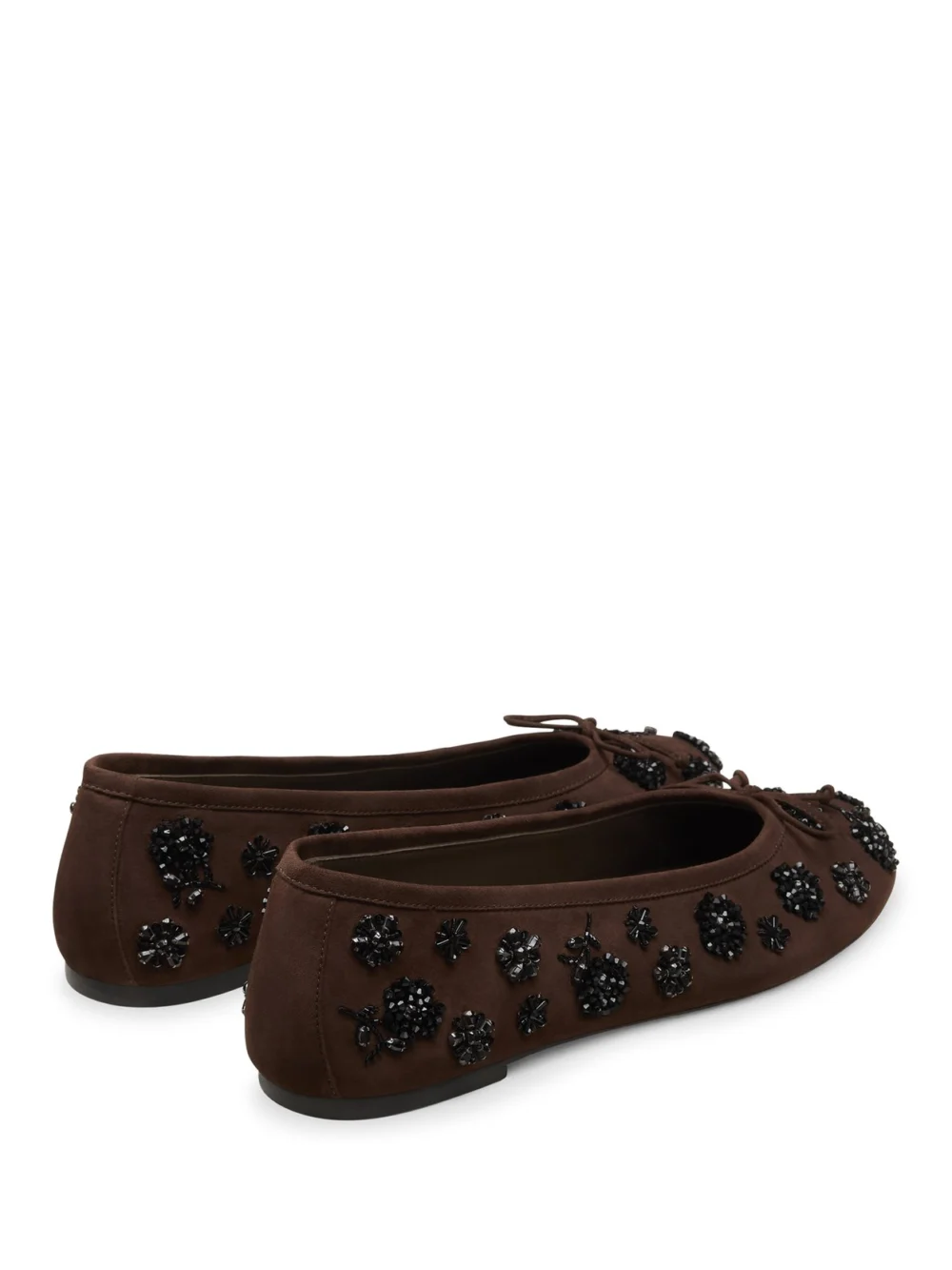 Stuart Weitzman Prima Bow Ballet in Walnut/black, view 3