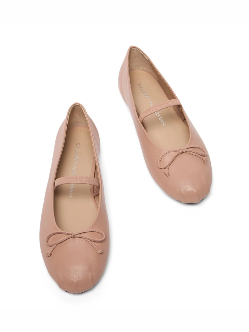 Stuart Weitzman Prima Bow Ballet Mary Jane in Blushful, view 4
