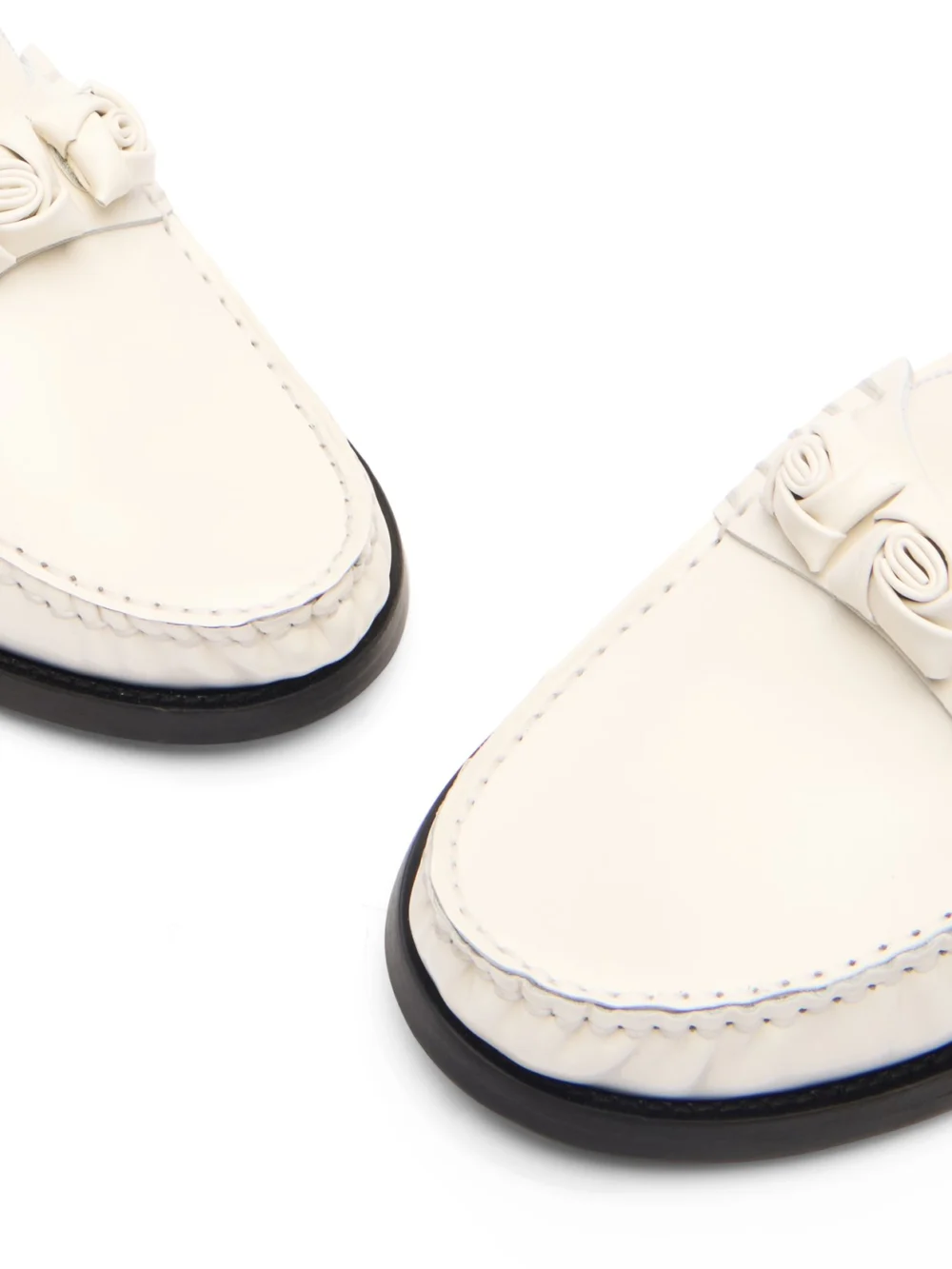 Stuart Weitzman Rosie Loafer in Cream, view 6