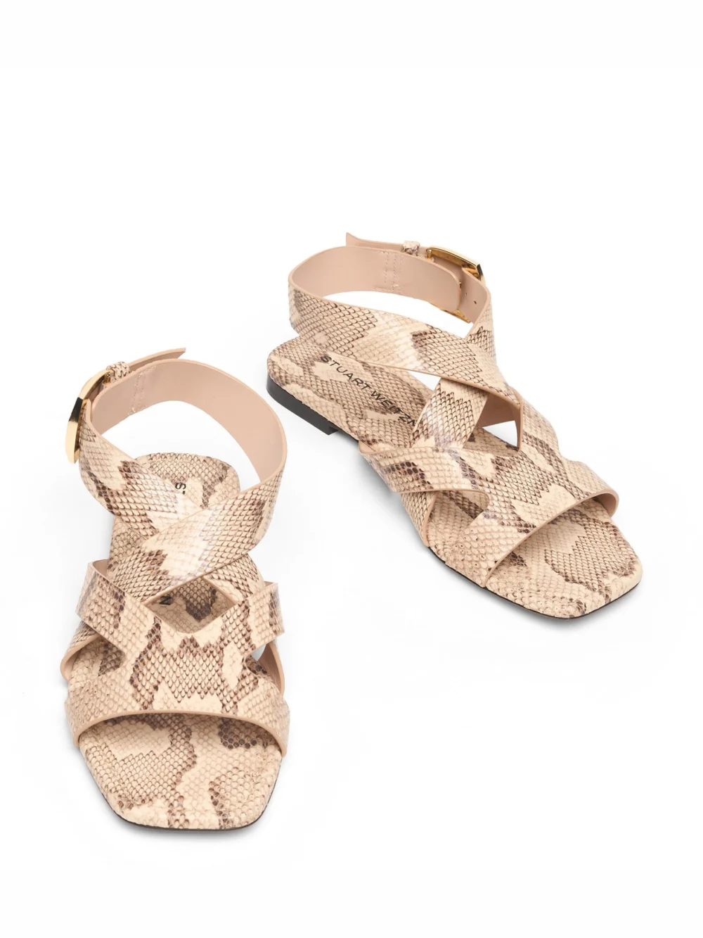Stuart Weitzman Sai Sandal in Adobe, view 4