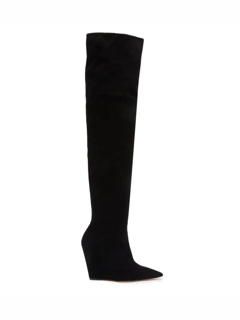 Stuart Weitzman Saloon 100 Wedge Boot in Black