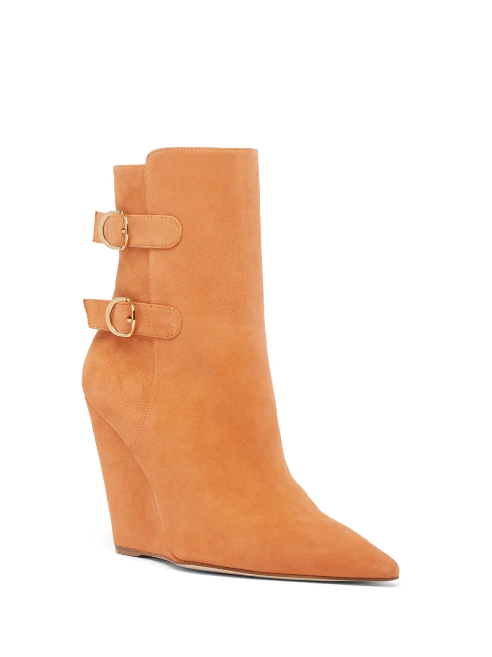 Stuart Weitzman Saloon 100 Wedge Bootie in Apricot, view 2