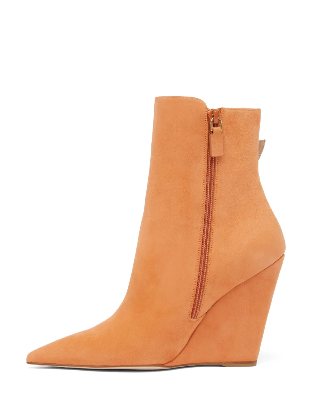 Stuart Weitzman Saloon 100 Wedge Bootie in Apricot, view 3