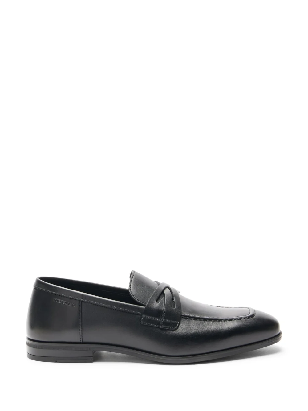 Stuart Weitzman Simon Crisscross Loafer in black