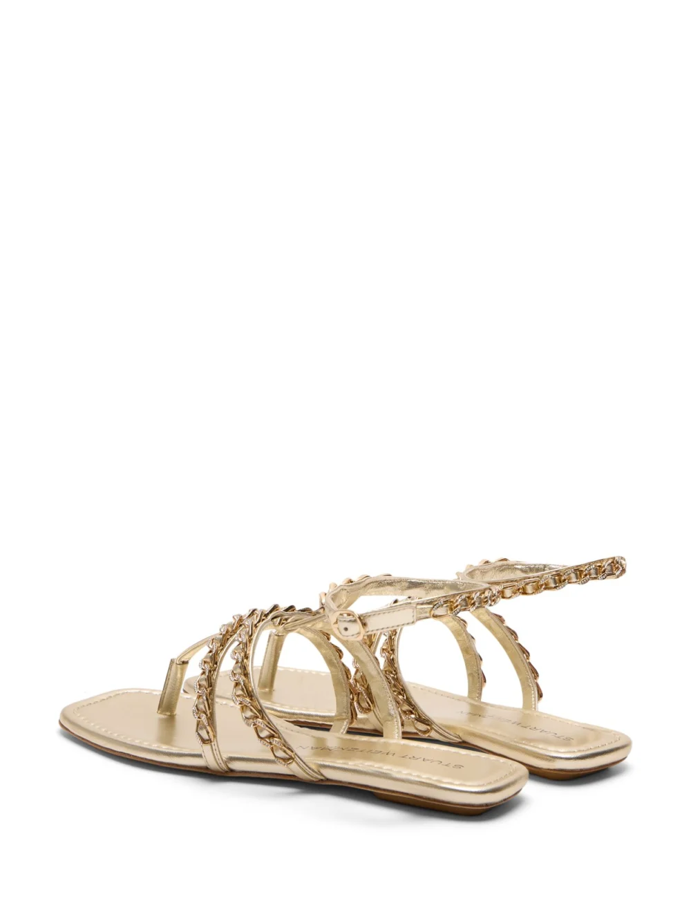 Stuart Weitzman Soluxe Crystal Sandal in Platino, view 5