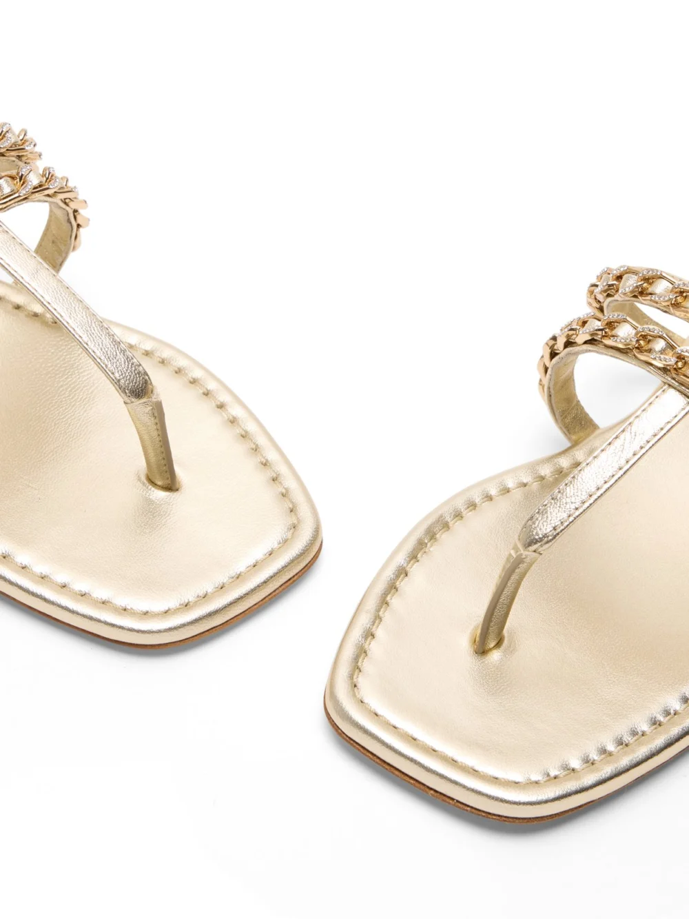 Stuart Weitzman Soluxe Crystal Sandal in Platino, view 6