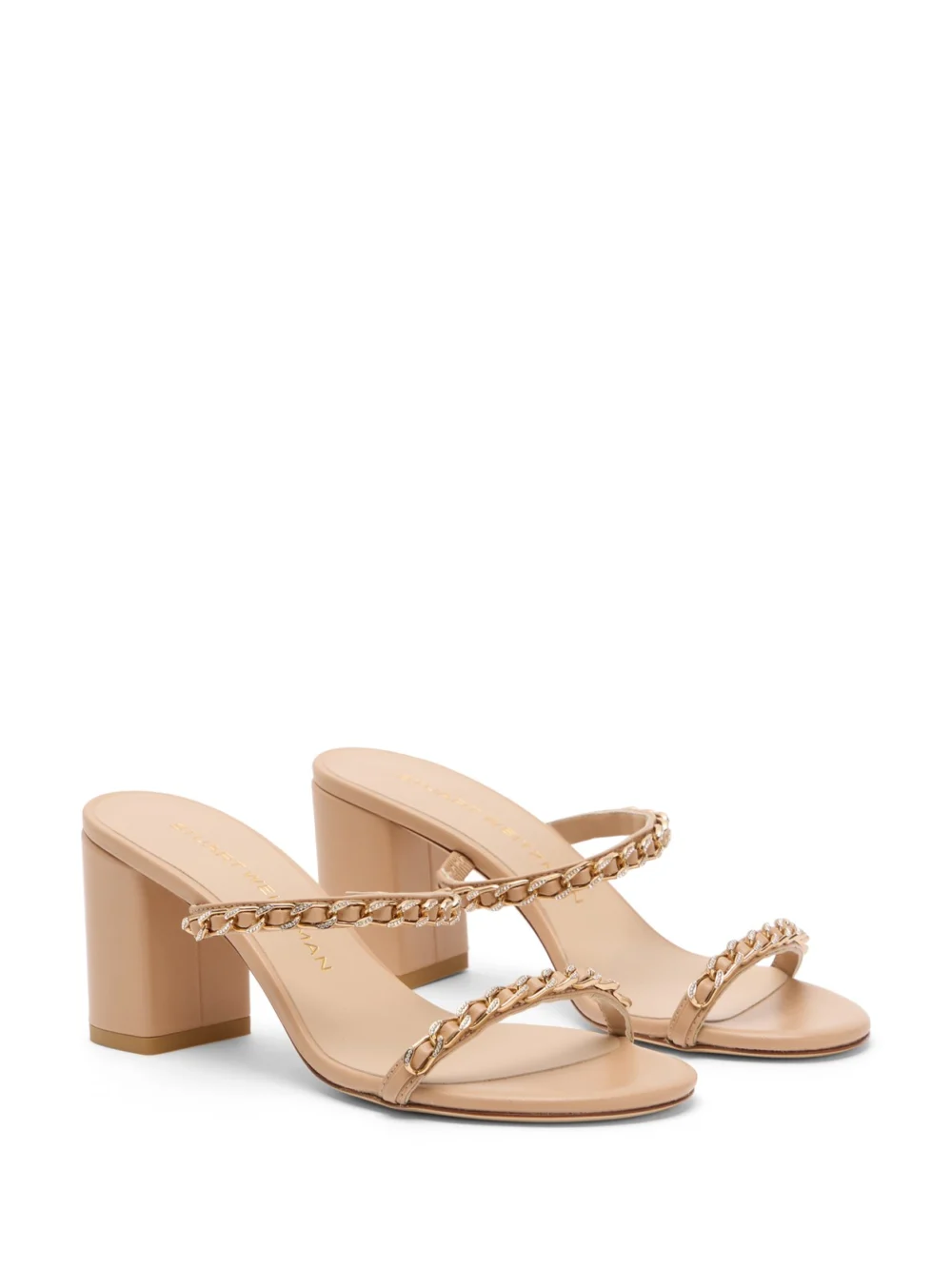 Stuart Weitzman Soluxe Crystal Slide 75, view 2
