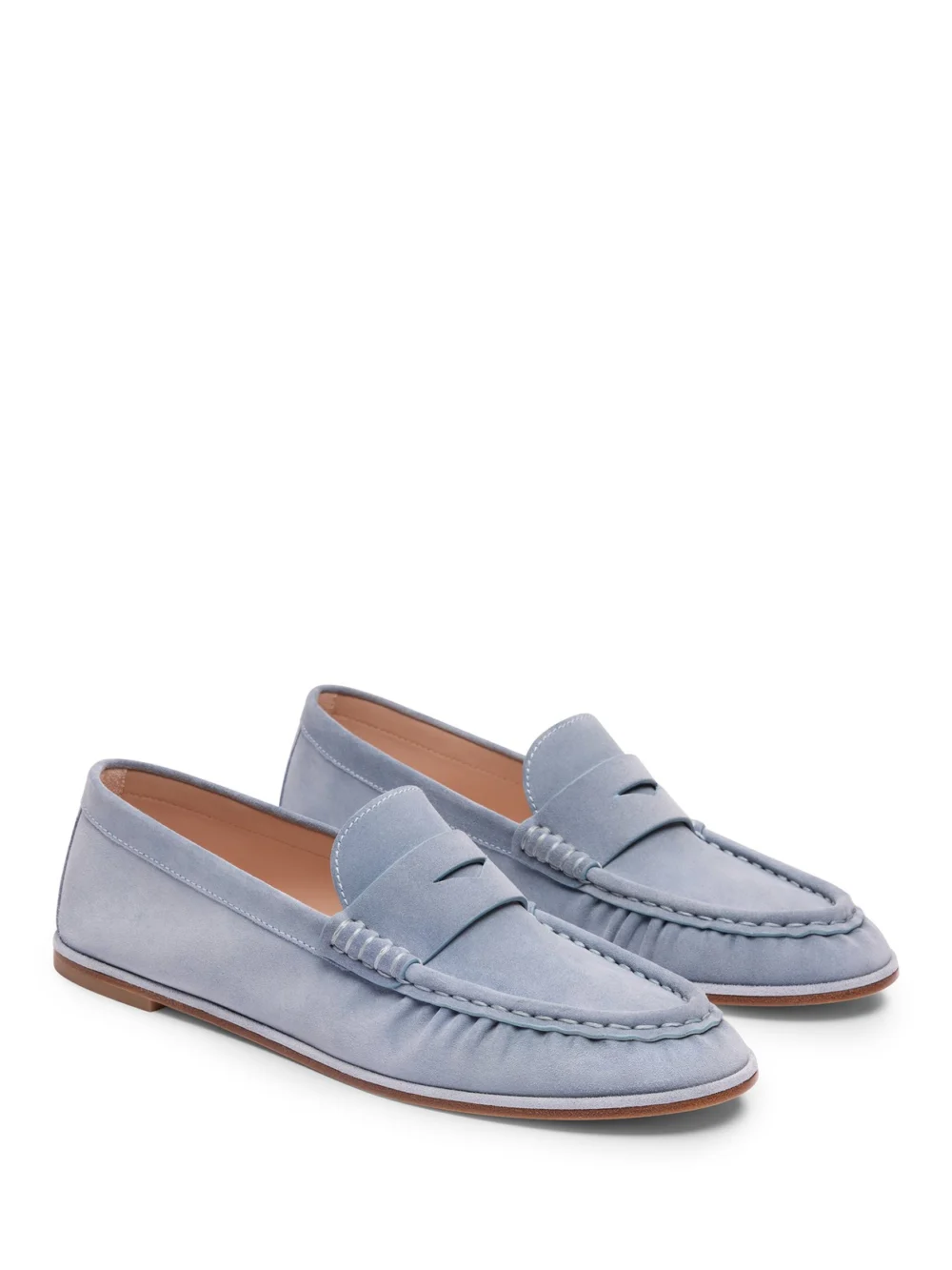 Stuart Weitzman Spencer Loafer in Breezy Blue, view 2