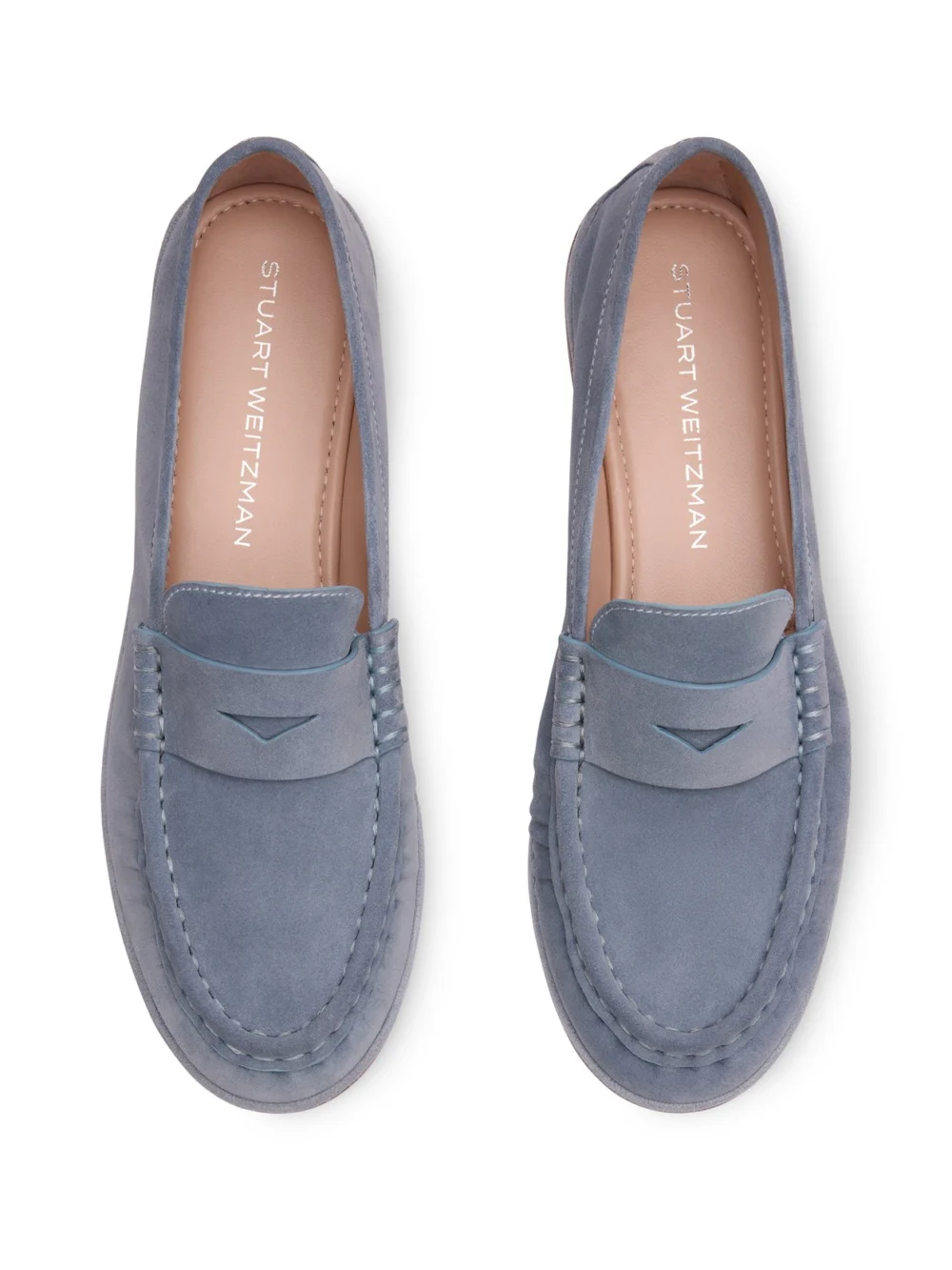 Stuart Weitzman Spencer Loafer in Breezy Blue, view 4