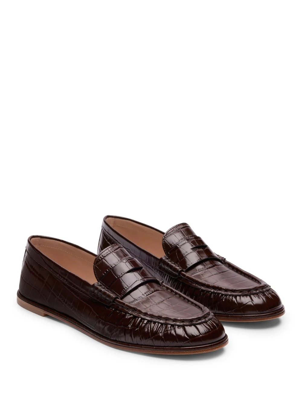 Stuart Weitzman Spencer Loafer in Walnut, view 2