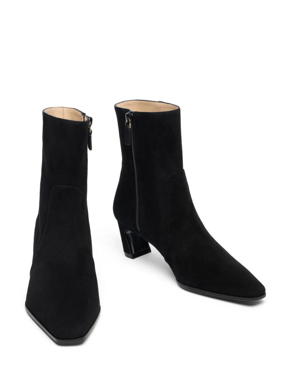Stuart Weitzman Stassi Zip Bootie 50 in Black, view 4