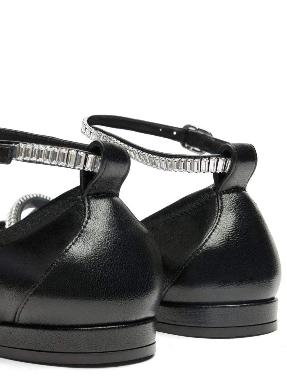 Stuart Weitzman Stefanie Ballet Flat in Black/clear, view 5
