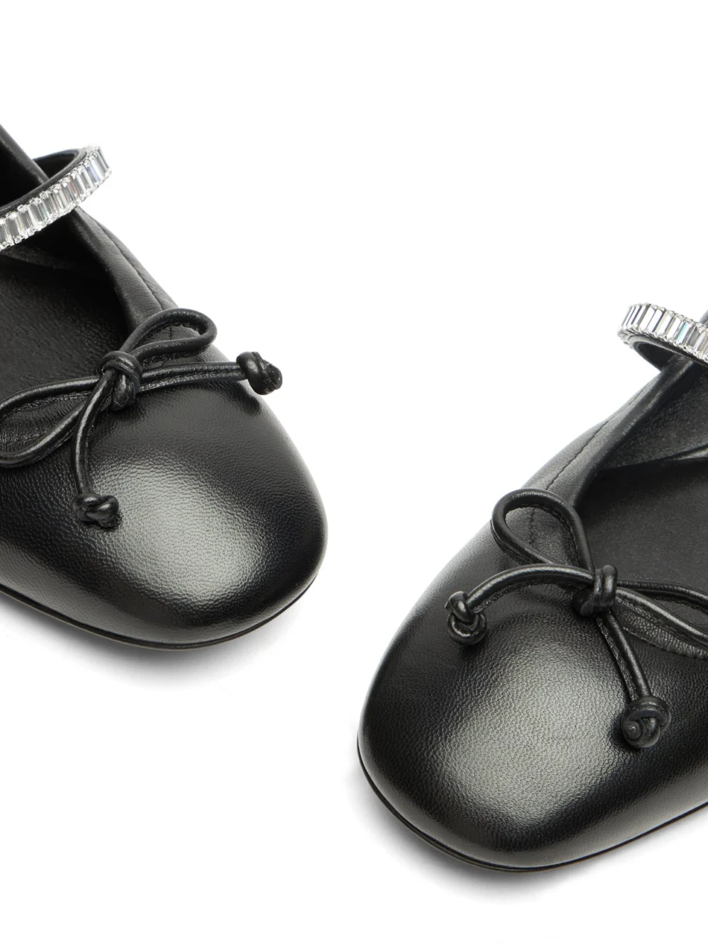 Stuart Weitzman Stefanie Ballet Flat in Black/clear, view 6
