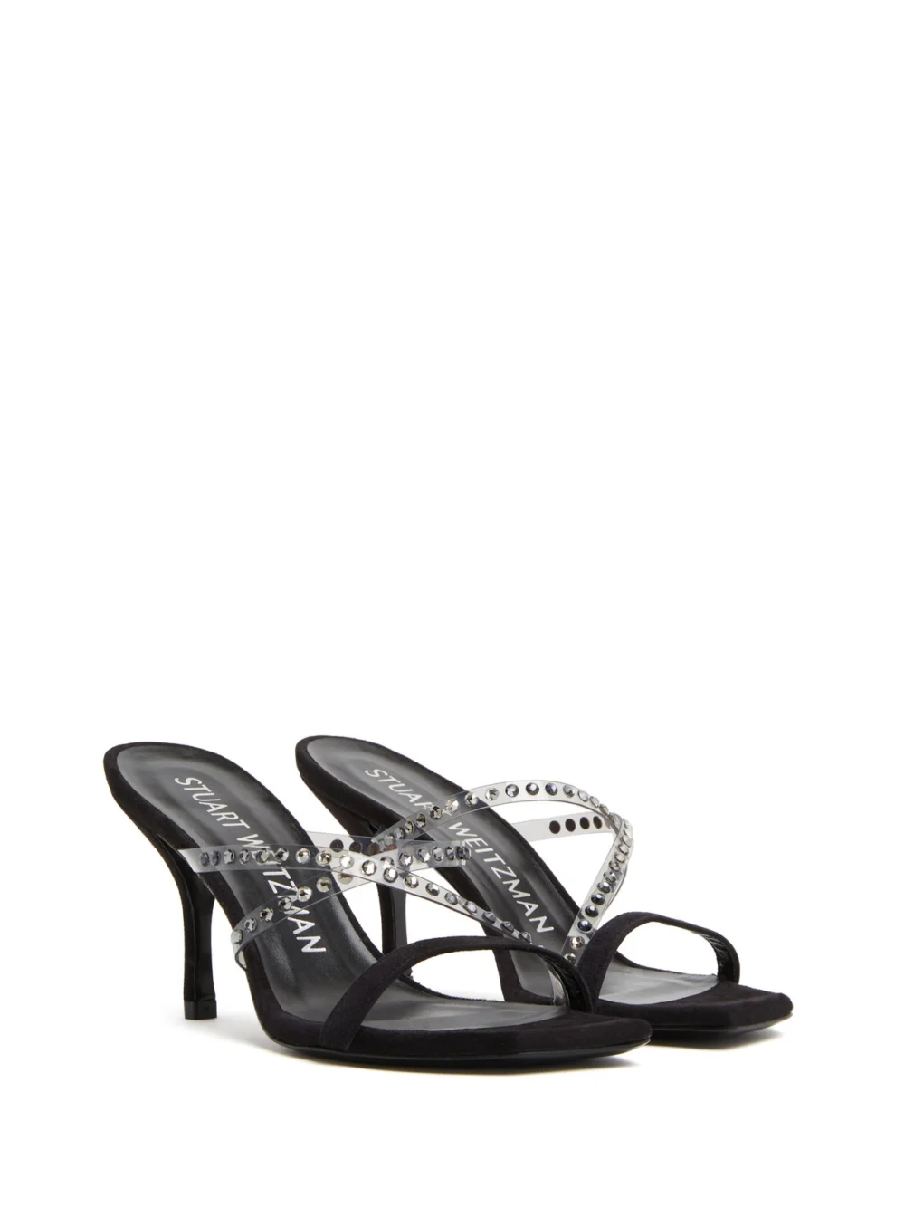 Stuart Weitzman Strapeze Crystal 85 Slide, view 2