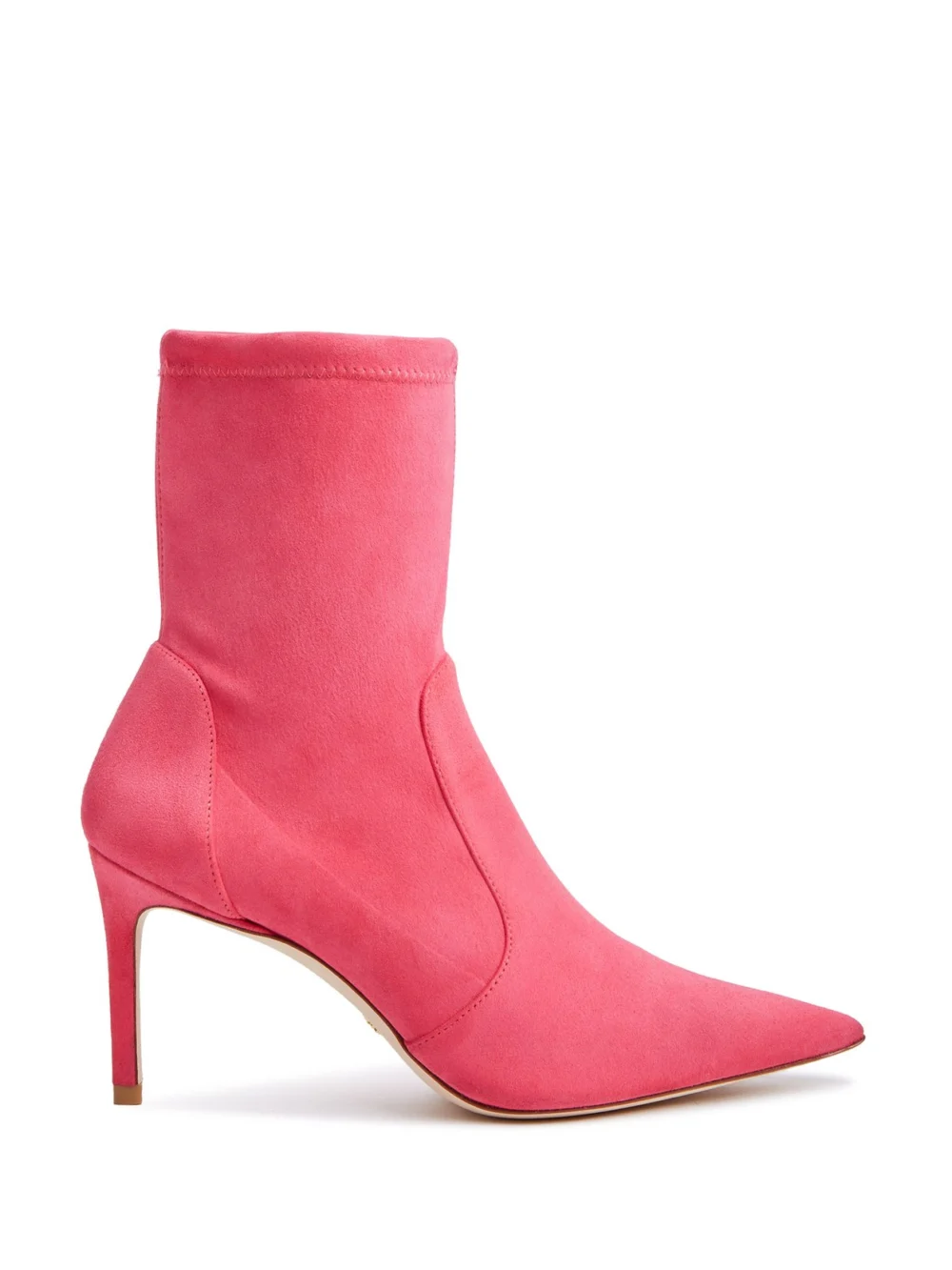 Stuart Weitzman Stuart 85 Stretch Bootie in Hot Pink