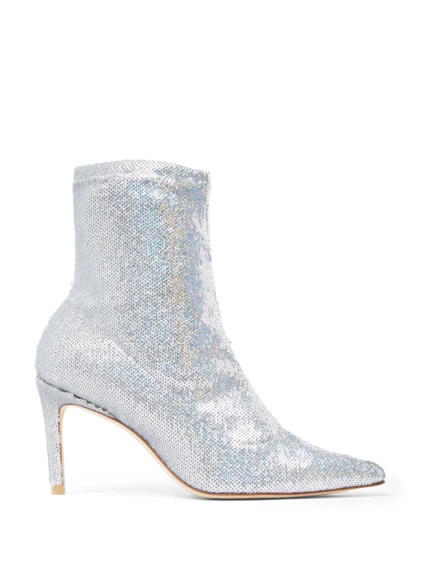 Stuart Weitzman Stuart 85 Stretch Bootie in Iridescent