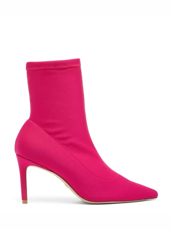 Stuart Weitzman Stuart 85 Stretch Bootie in Magenta