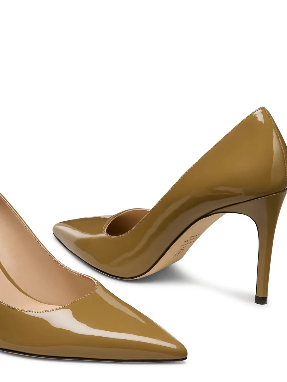 Stuart Weitzman Stuart Power 85 in Golden Olive, view 4