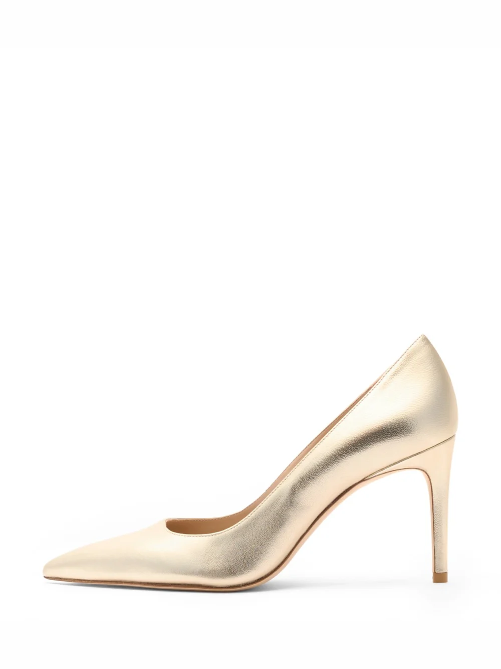 Stuart Weitzman Stuart Power 85 in Light Gold, view 3