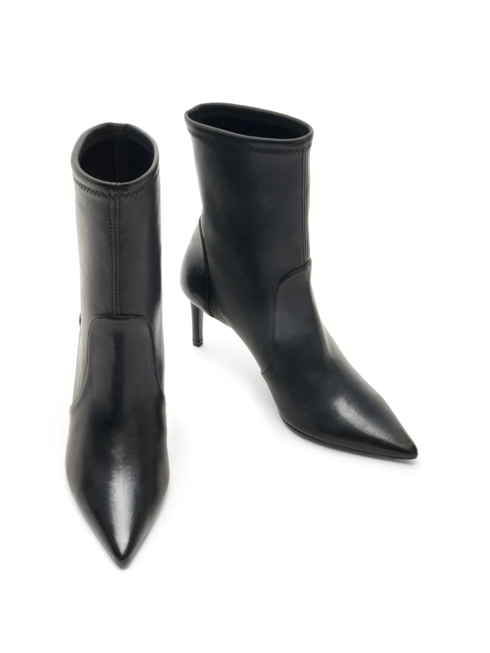 Stuart Weitzman Stuart Power Bootie 75 in Black, view 4