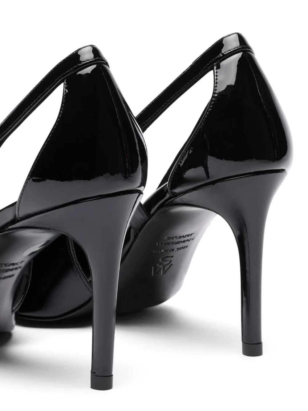 Stuart Weitzman Stuart Power Cutout 85 in Black, view 5