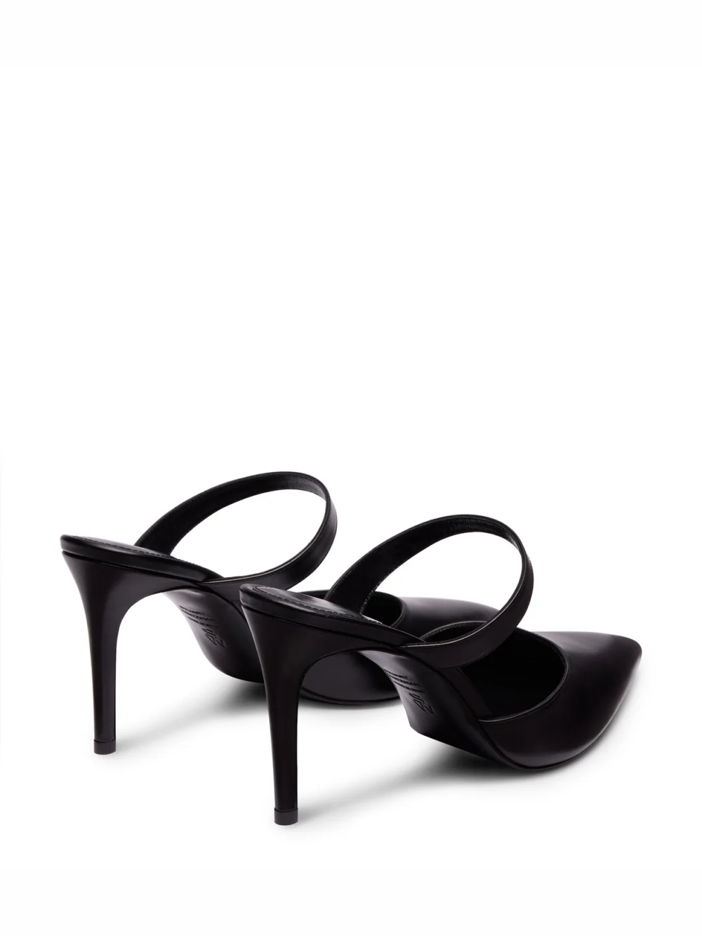 Stuart Weitzman Stuart Power Mule 85 in Black, view 3