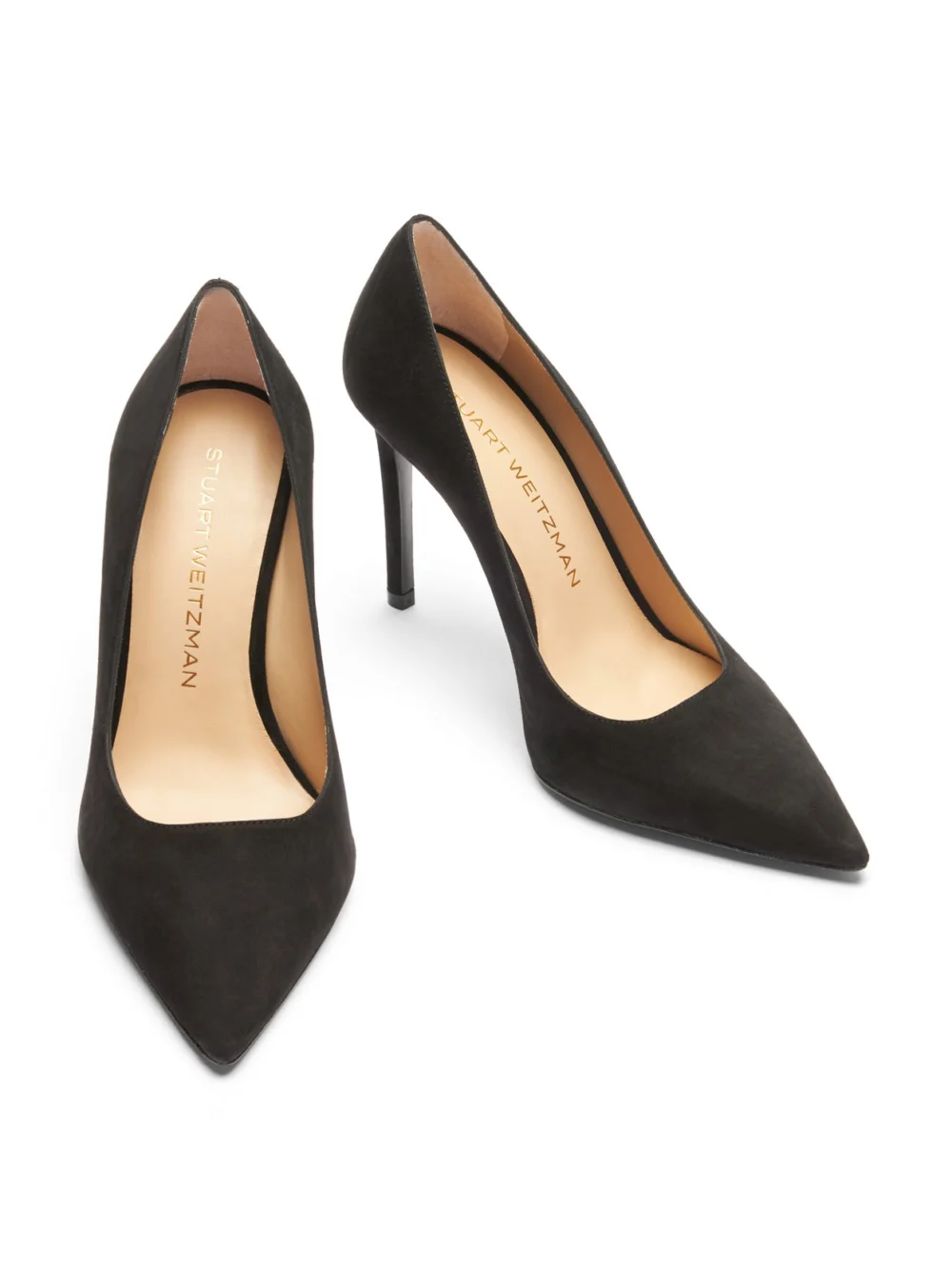 Stuart Weitzman Stuart Power Pump 100 in Black, view 4