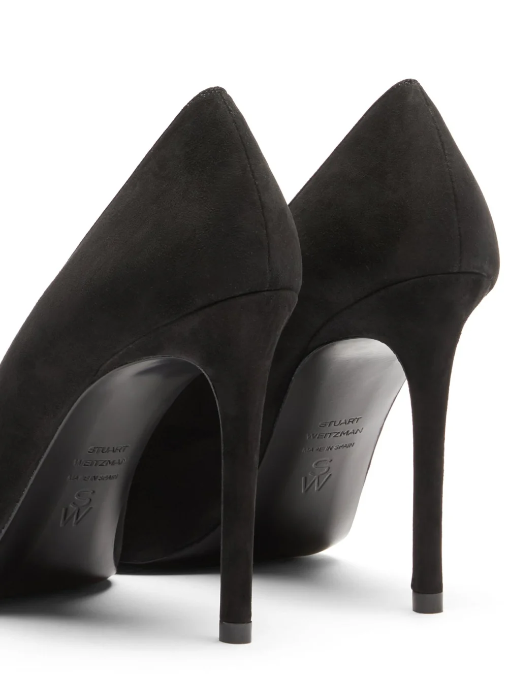 Stuart Weitzman Stuart Power Pump 100 in Black, view 5