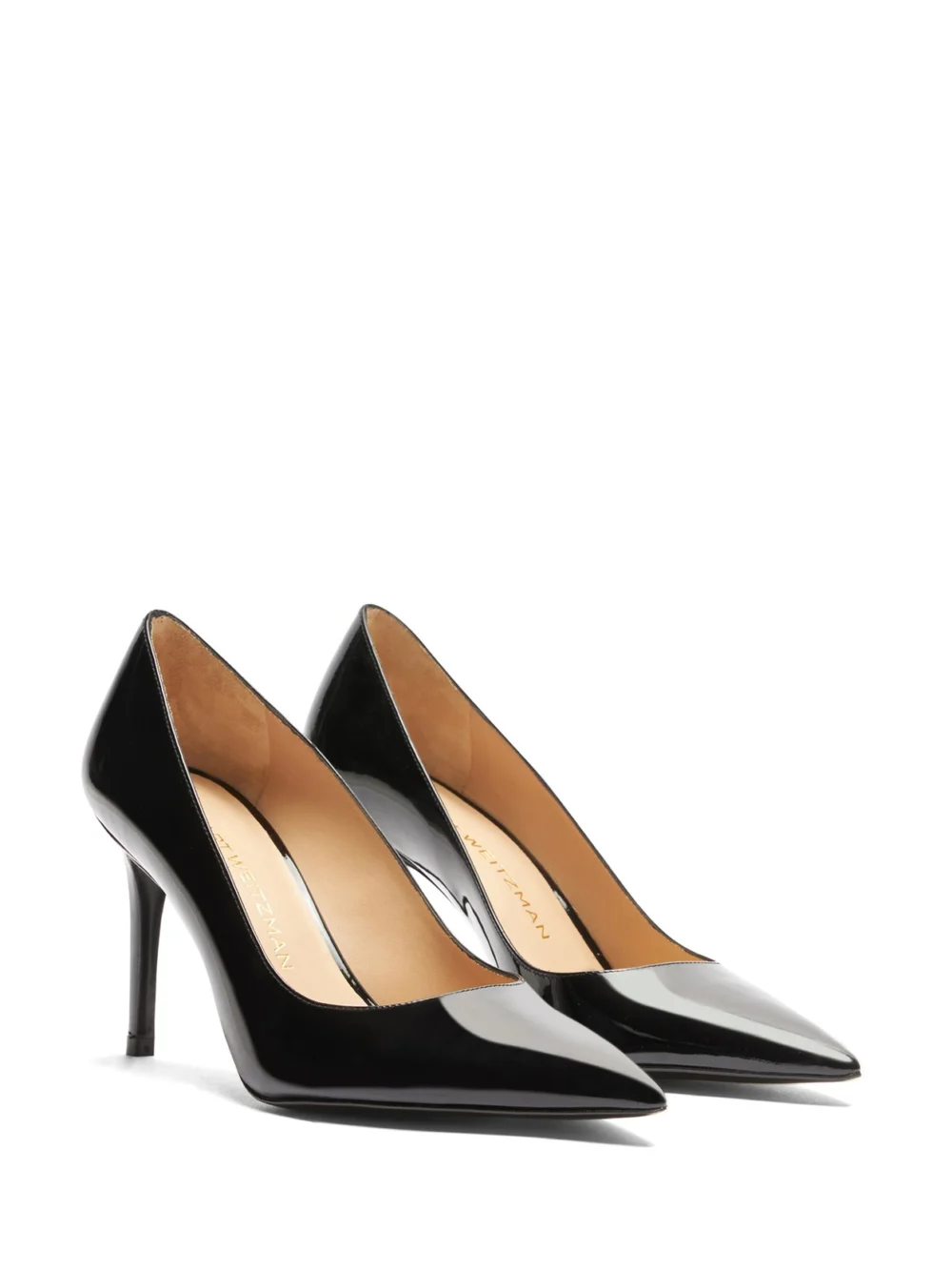 Stuart Weitzman Stuart Power Pump 50 in Black, view 2