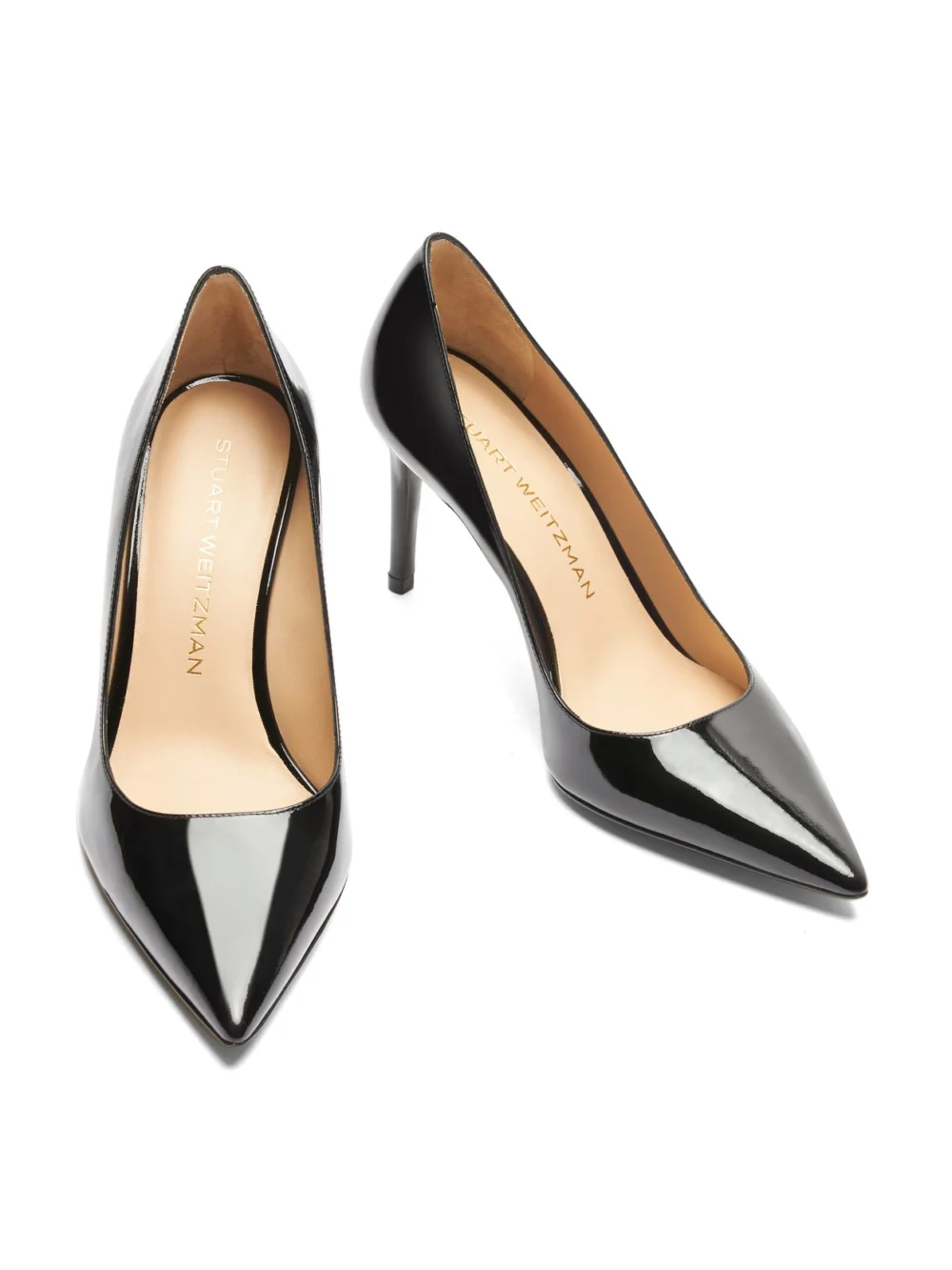 Stuart Weitzman Stuart Power Pump 50 in Black, view 4