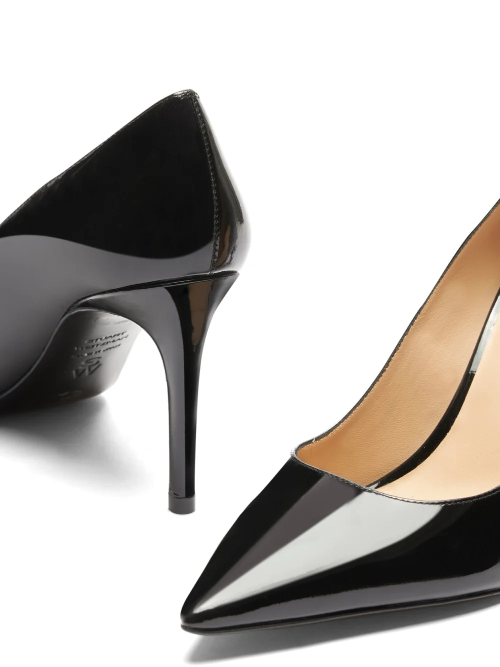 Stuart Weitzman Stuart Power Pump 50 in Black, view 6