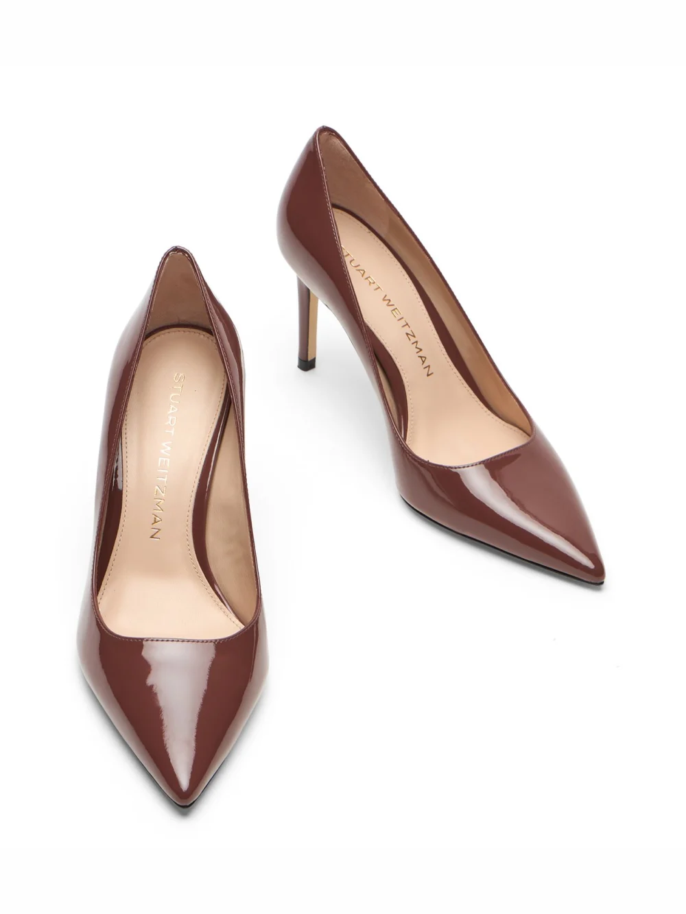 Stuart Weitzman Stuart Power Pump 50 in Brownstone, view 4