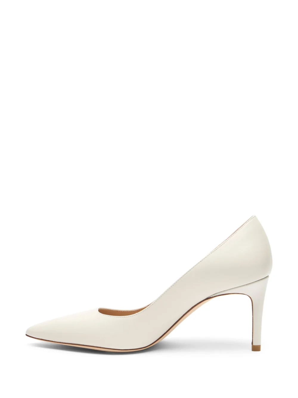 Stuart Weitzman Stuart Power Pump 75 in Cream, view 3