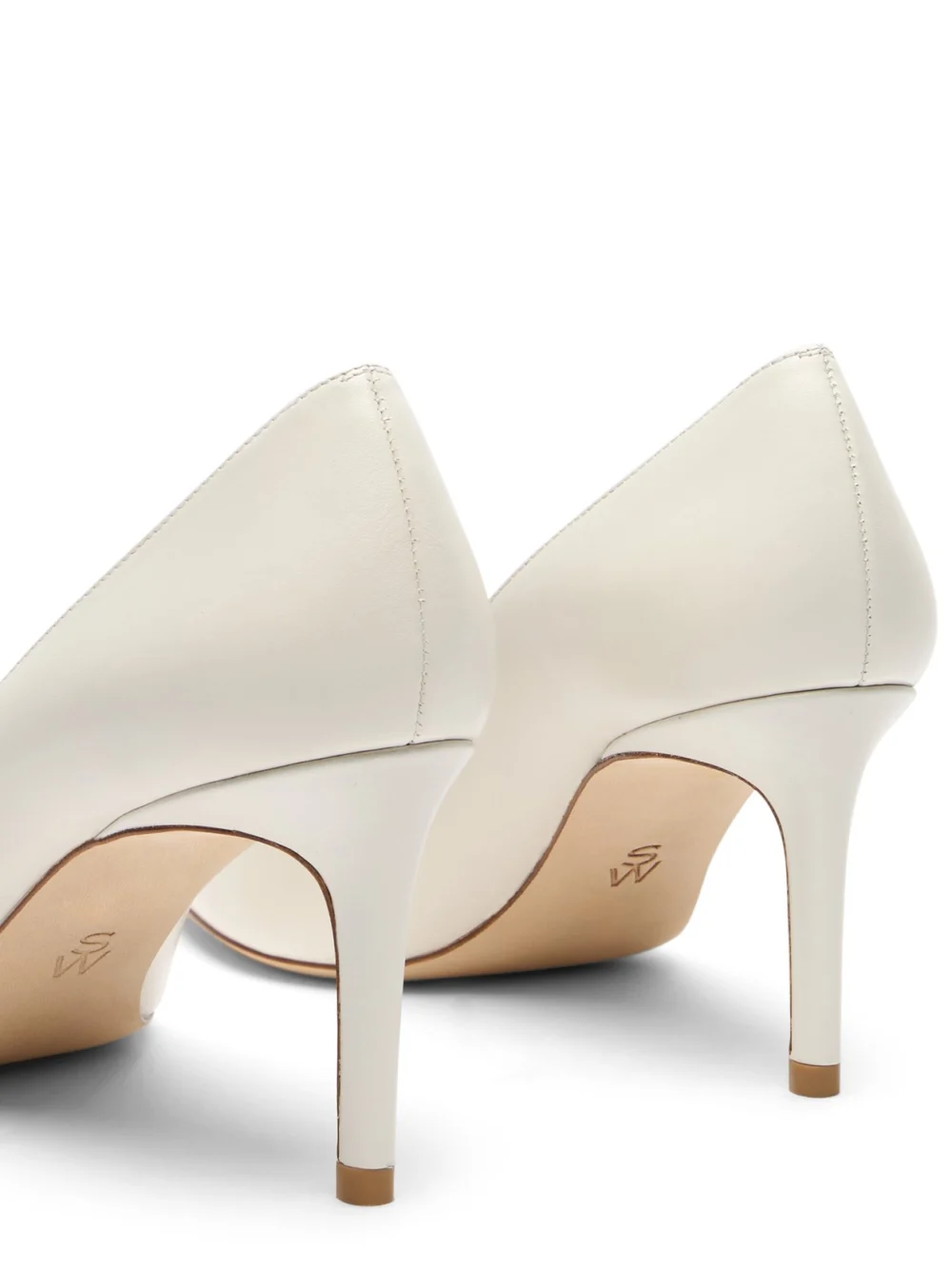 Stuart Weitzman Stuart Power Pump 75 in Cream, view 4