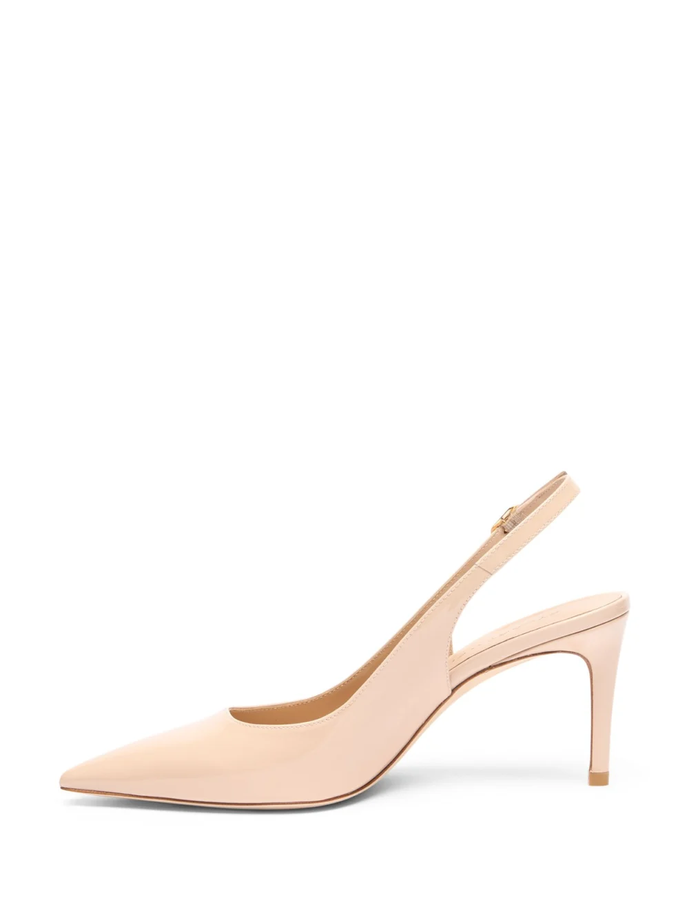 Stuart Weitzman Stuart Power Slingback 75 in Barely Beige, view 3
