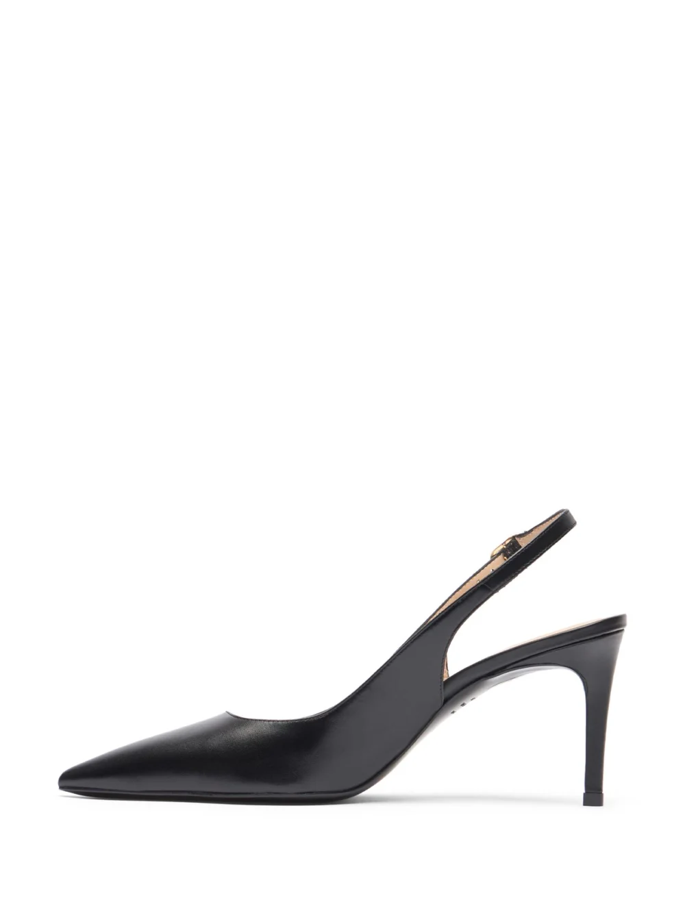 Stuart Weitzman Stuart Power Slingback 75 in Black, view 3