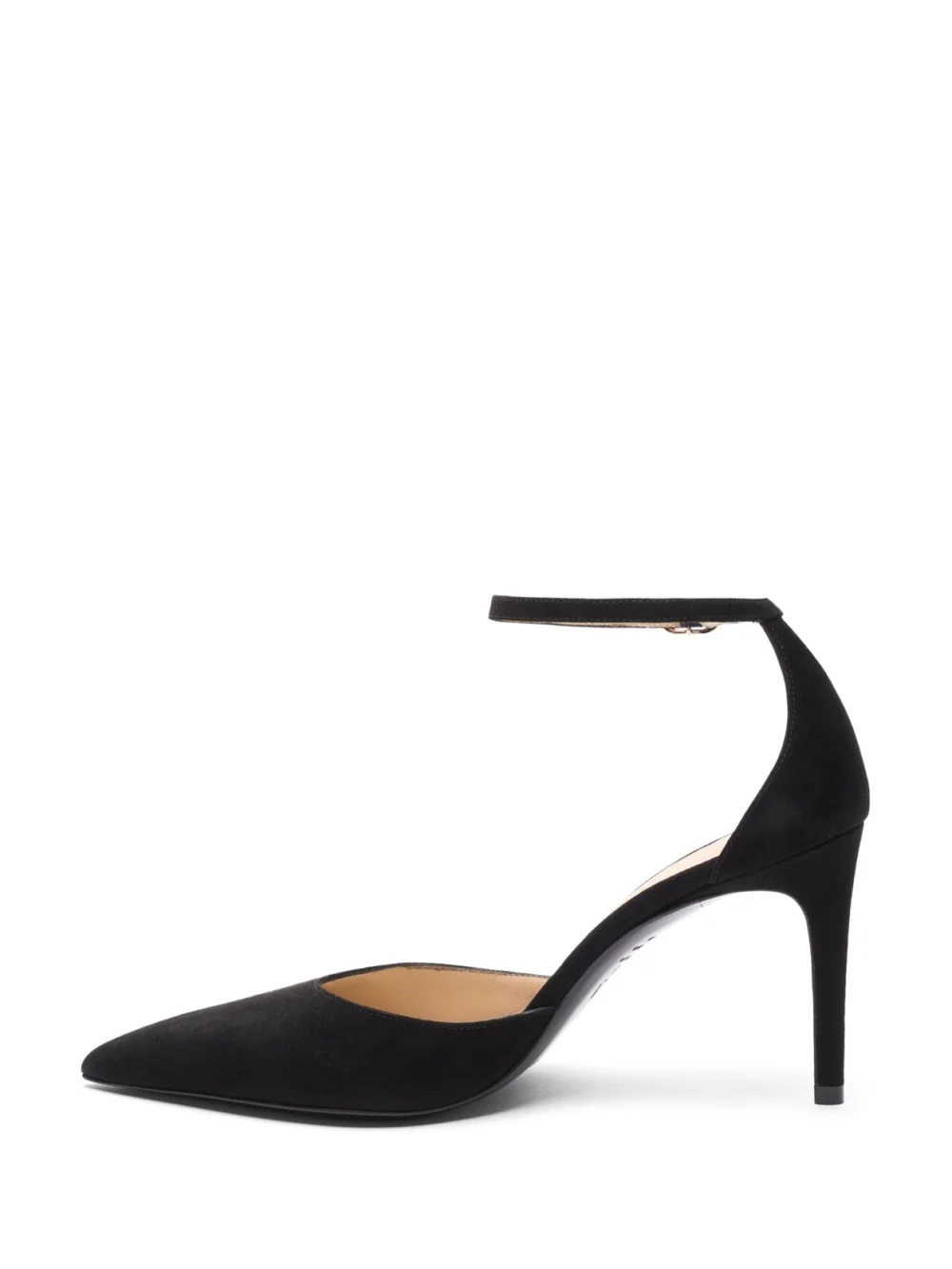 Stuart Weitzman Stuart Power Strap 85 in Black, view 3
