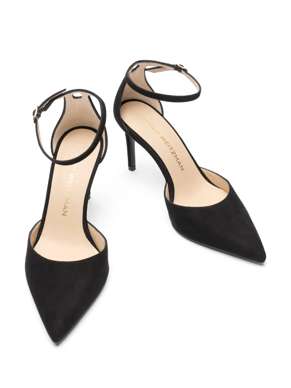 Stuart Weitzman Stuart Power Strap 85 in Black, view 4