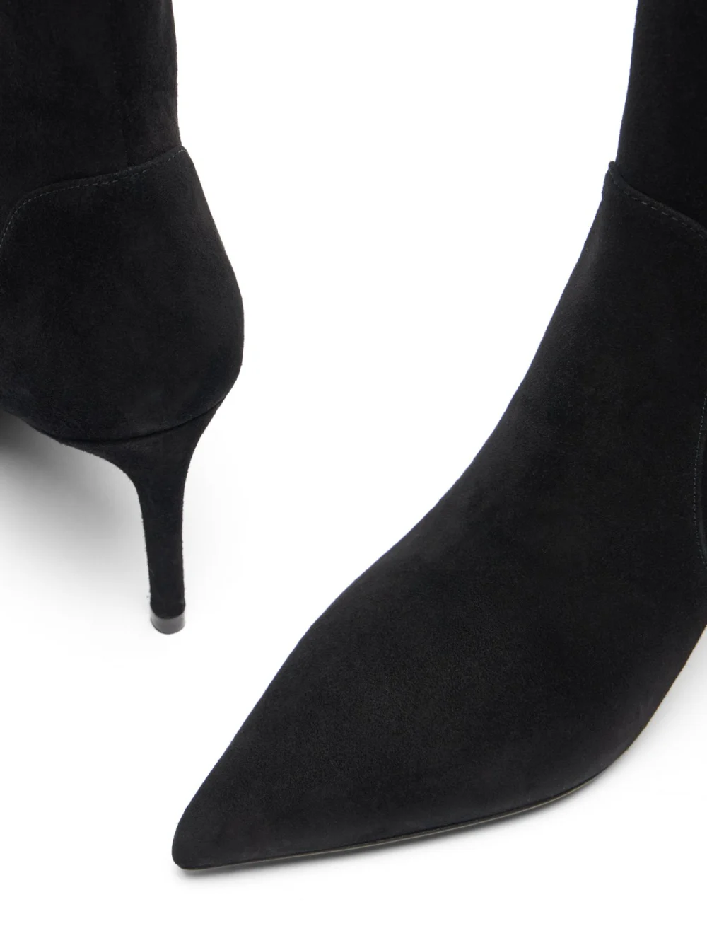 Stuart Weitzman Stuart Power Zip 75 in Black, view 6