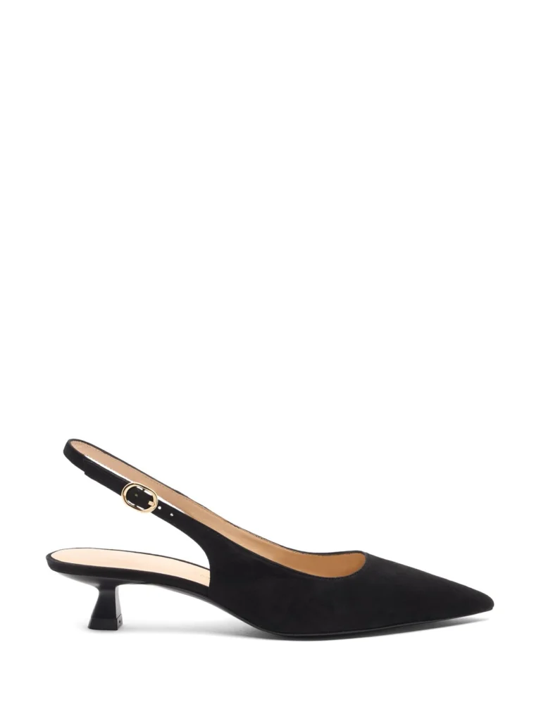 Stuart Weitzman Stuart Sculpt Slingback 35 in Black