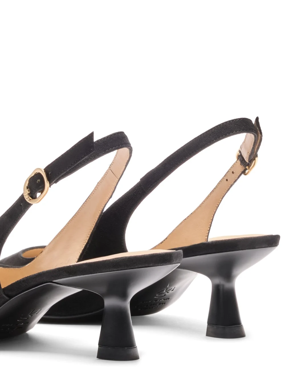 Stuart Weitzman Stuart Sculpt Slingback 50 in Black, view 5