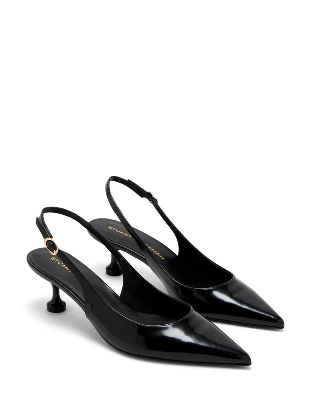 Stuart Weitzman Stuartini Slingback 50 in Black, view 2