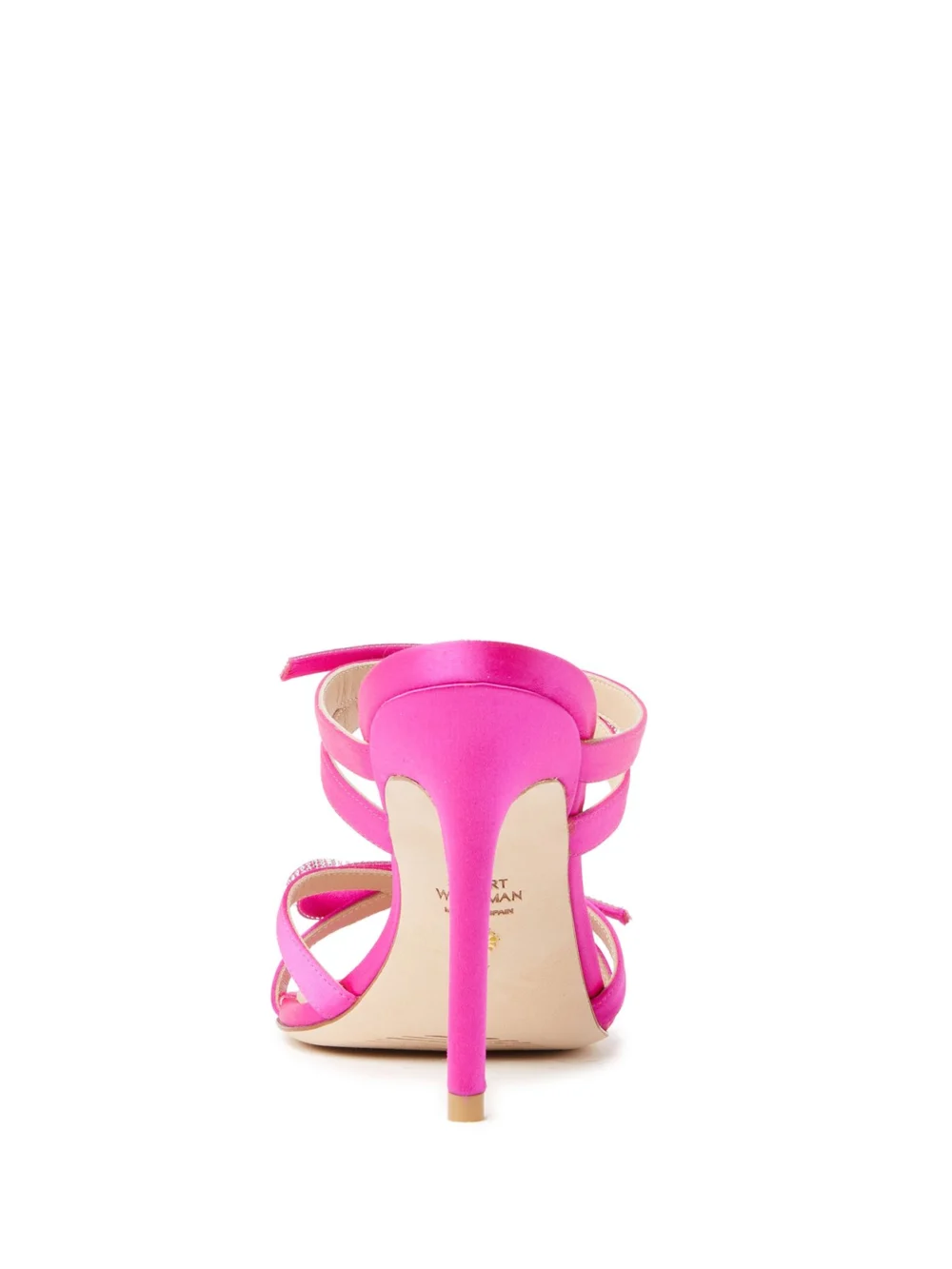 Stuart Weitzman Sw Bow 100 Slide in Flamingo, view 4
