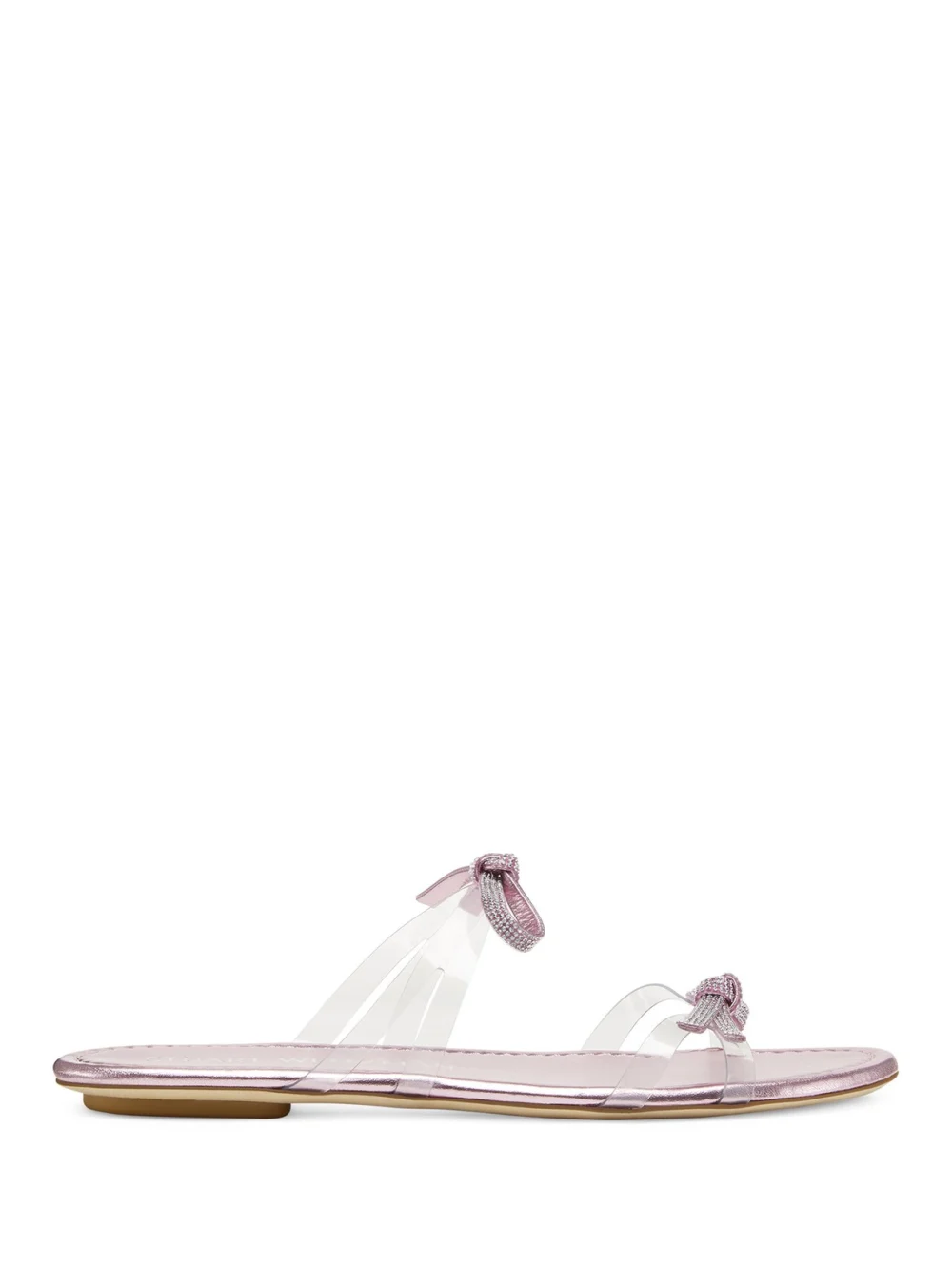 Stuart Weitzman Sw Bow Slide in Cotton Candy