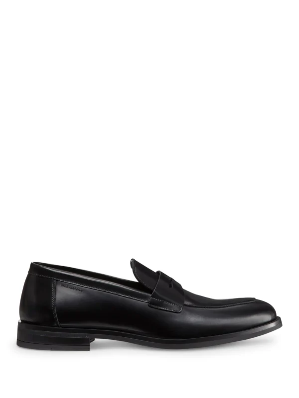 Stuart Weitzman Sw Club Classic Penny Loafer in Black