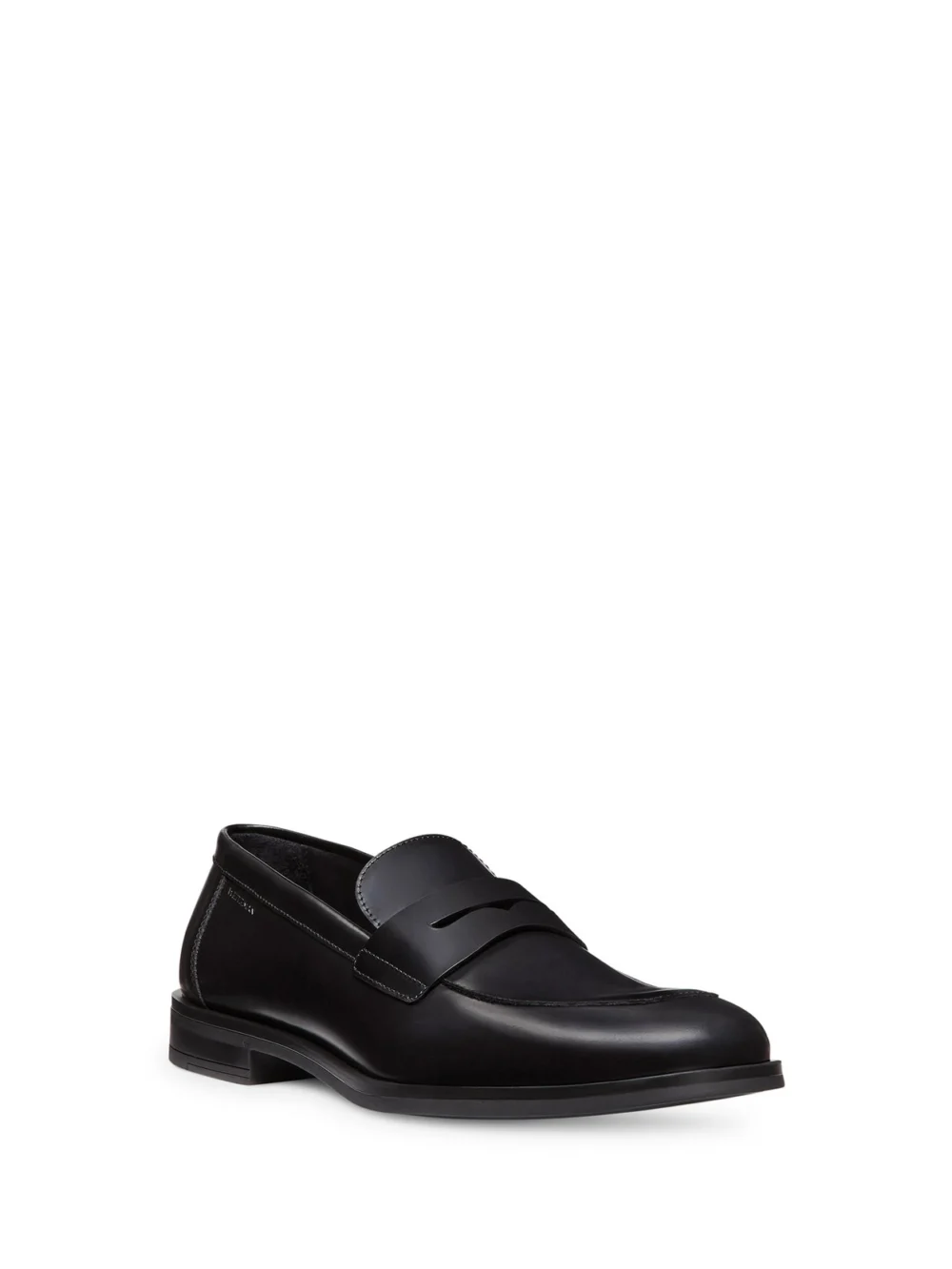 Stuart Weitzman Sw Club Classic Penny Loafer in Black, view 2