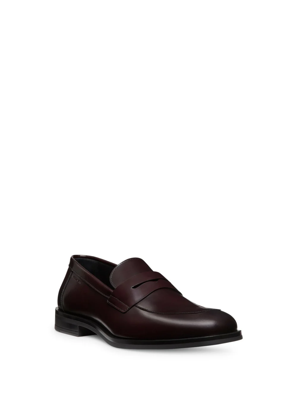 Stuart Weitzman Sw Club Classic Penny Loafer in Burgundy, view 2